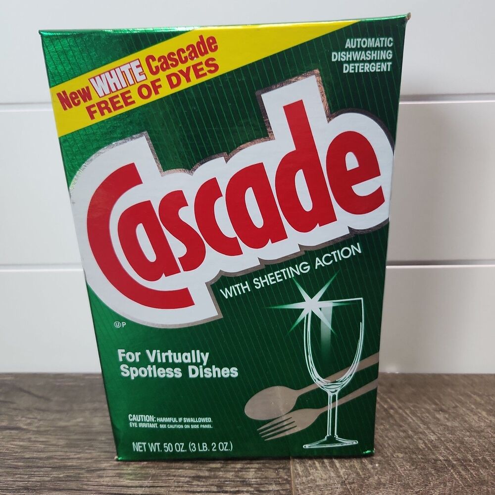 Vtg 1992 Cascade Dishwashing Detergent Powder King Size 50 oz NEW Sealed